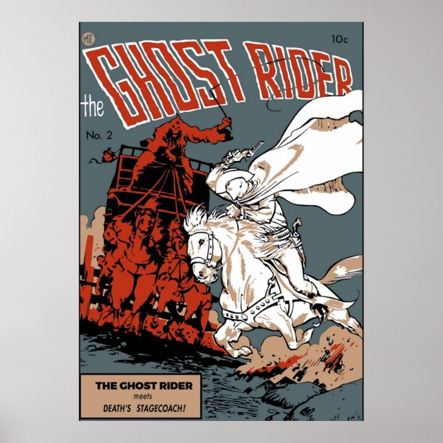 Ghost Rider Comic Cover Poster (Front)
