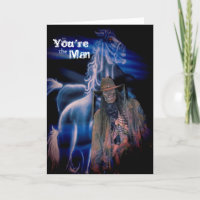 Ghost Rider Over the Hill Funny Birthday Card