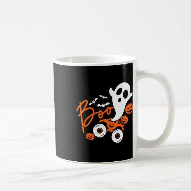 Ghost Rider Truck Monster Halloween Pumpkin  Coffee Mug (Right)
