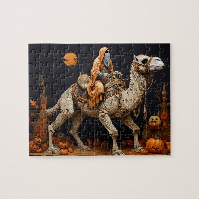 Ghost riding a camel jigsaw puzzle (Horizontal)