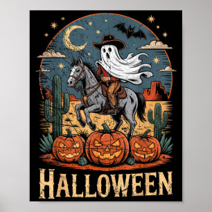 Ghost Riding Horse Halloween Season  Poster