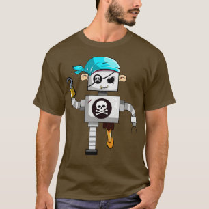 Ghost Robot Pirate T-Shirt