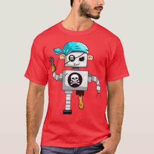 Ghost Robot Pirate T-Shirt