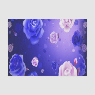 Ghost Roses Purple Tissue Paper
