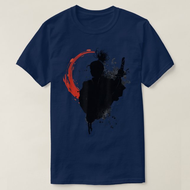 Ghost Samurai Warrior Way Of The Bushido Samurai M T-Shirt (Design Front)