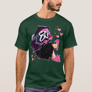 Ghost Scream Calling Halloween Funny Face 3043 T-Shirt