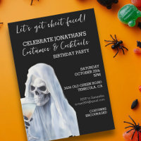 Ghost Sheet Faced Costumes & Cocktails Birthday 