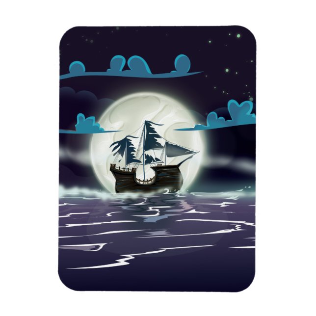 Ghost Ship Magnet (Vertical)