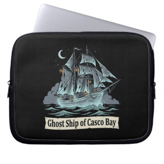 Ghost Ship Of Casco Bay Laptop Sleeve