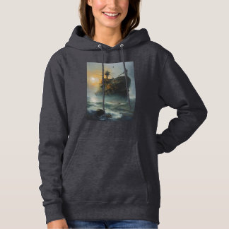Ghost ship, pirate ship, hoodie