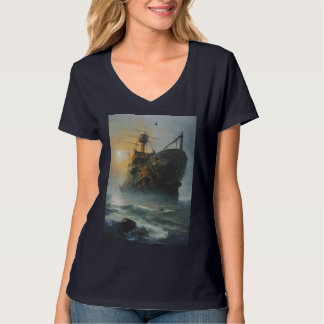 Ghost ship, pirate ship, T-Shirt