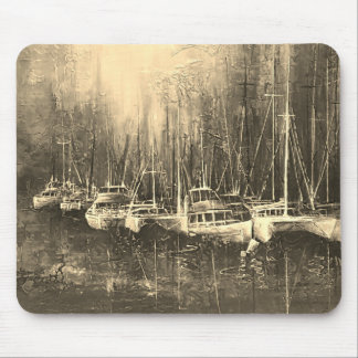 "Ghost ships on the Bay" Mouse Mat