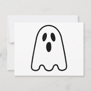 Ghost Shirt Adult Kids Men Women Silly Ghost Face Holiday Card