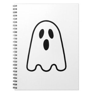 Ghost Shirt Adult Kids Men Women Silly Ghost Face Notebook