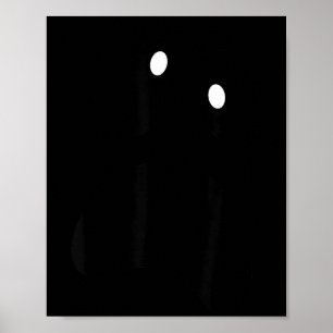 Ghost Silly Face Spooky Halloween Ghost Face Easy Poster