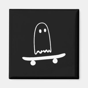 Ghost skateboard lazy funny skateboarding magnet