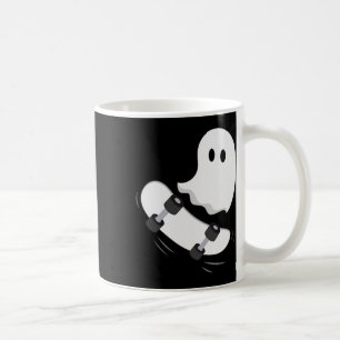 Ghost Skateboard Lazy Halloween Costume Fun Skateb Coffee Mug