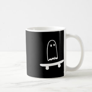 Ghost Skateboard Lazy Halloween Costume Fun Skateb Coffee Mug