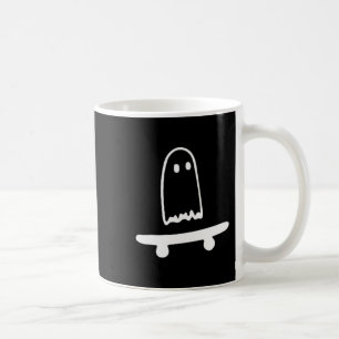 Ghost Skateboard Lazy Halloween Costume Funny Skat Coffee Mug