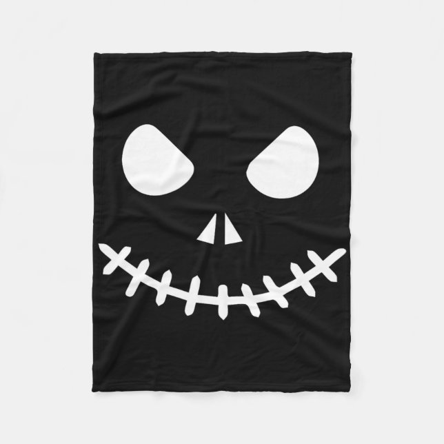 Ghost Skeleton Halloween  Fleece Blanket (Front)