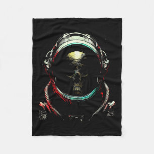 Ghost Skeleton - Spooky Skull Halloween Costume Fleece Blanket