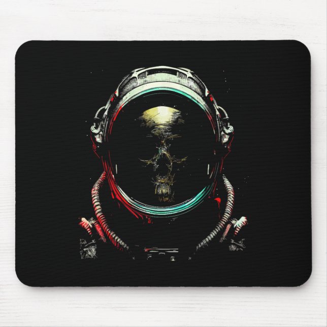 Ghost Skeleton - Spooky Skull Halloween Costume  Mouse Mat (Front)
