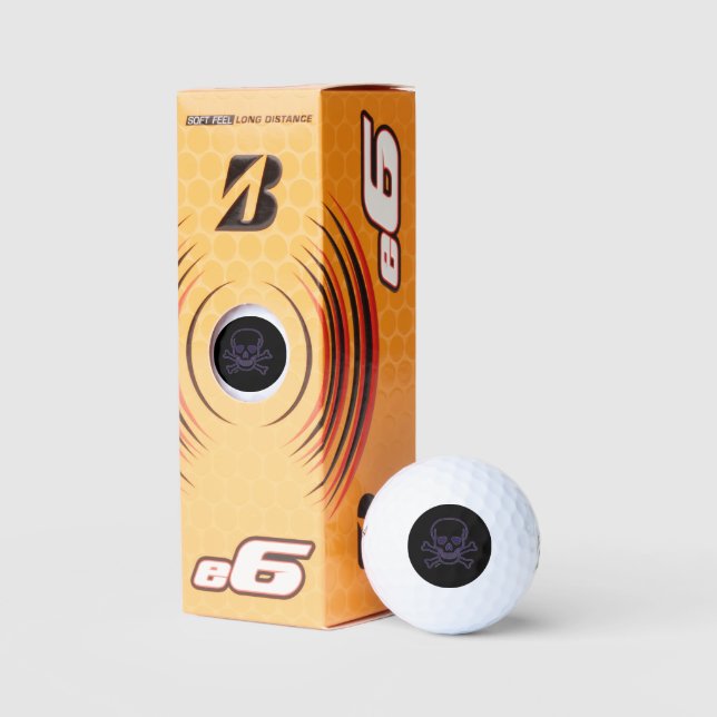 Ghost Skull Bridgestone e6 golf balls 3 pk (Packaging)