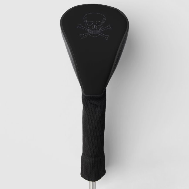 Ghost Skull golf club driver cover (Front)