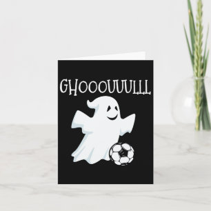 Ghost Soccer Halloween  Card