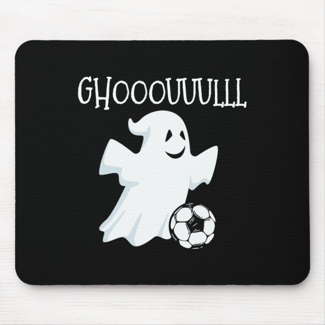 Ghost Soccer Halloween  Mouse Mat (Front)
