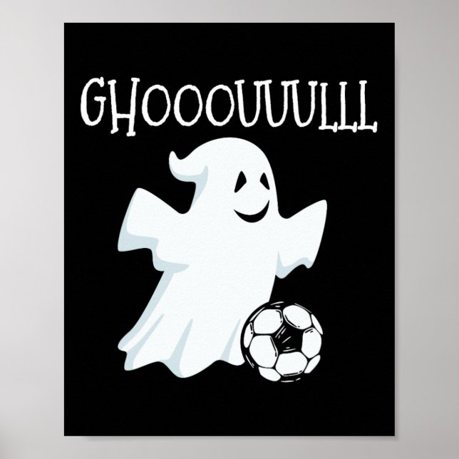 Ghost Soccer Halloween  Poster (Front)