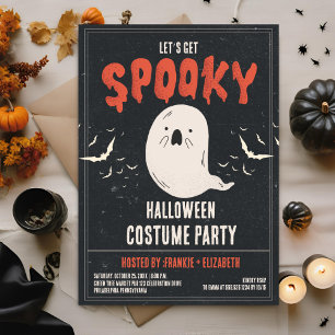 Ghost Spooky Halloween Costume Party Invitation