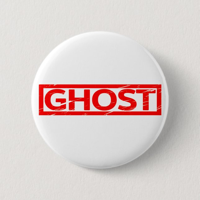 Ghost Stamp 6 Cm Round Badge (Front)