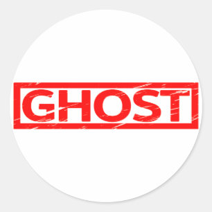 Ghost Stamp Classic Round Sticker