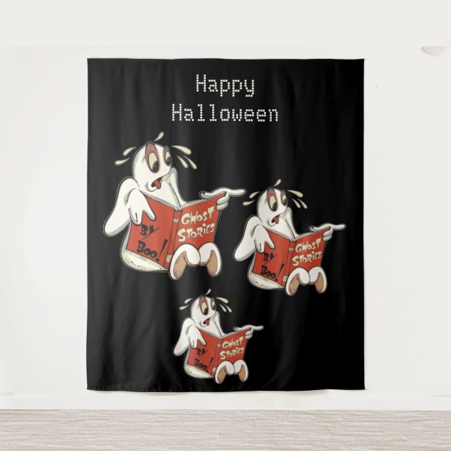 Ghost Stories Halloween Backdrop Tapestry (Front)