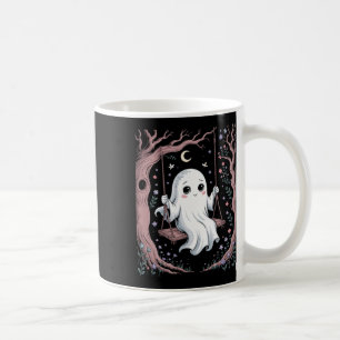Ghost Swing Cottagecore Floral Aesthetic Halloween Coffee Mug