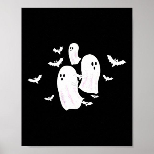Ghost T Halloween  Poster (Front)