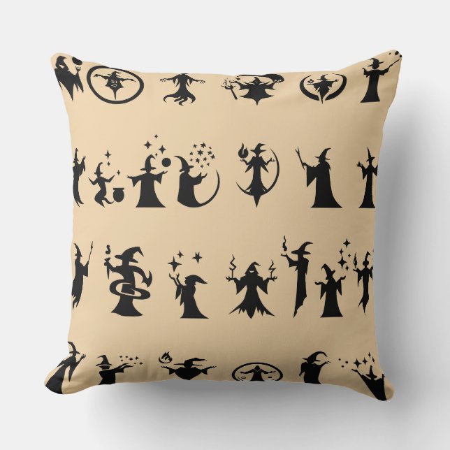 Ghost Throw Pillow Cushion (Front)