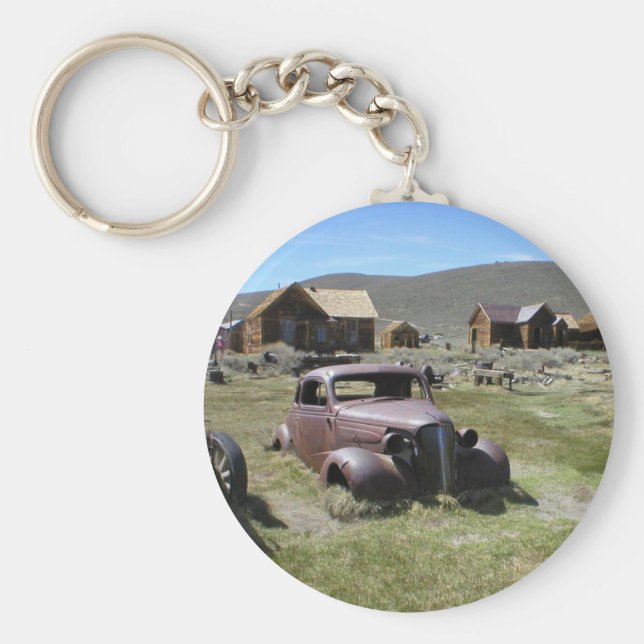 Ghost Town Classic Car Bodie California  Key Ring (Front)