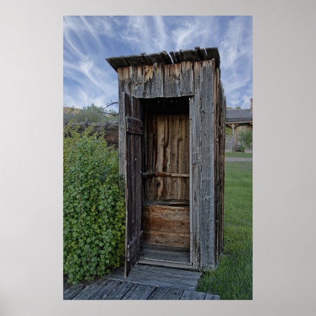 Ghost Town Outhouse - Montana Poster (Front)