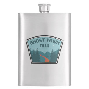 Ghost Town Trail Pennsylvania Hip Flask