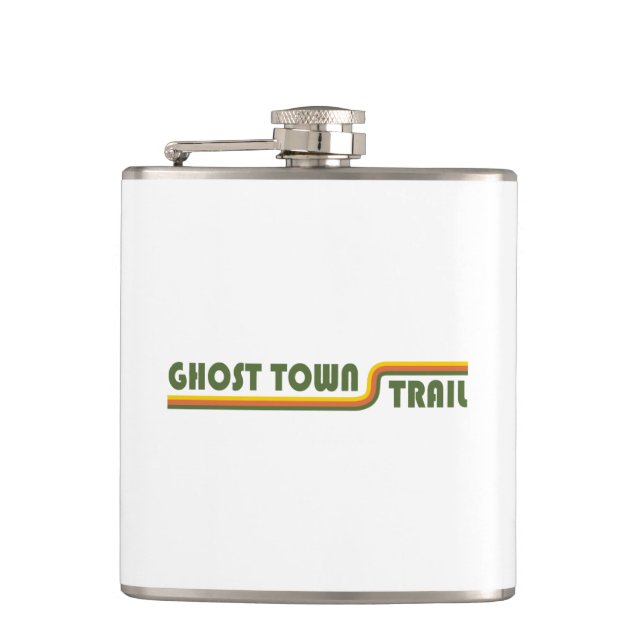 Ghost Town Trail Pennsylvania Hip Flask (Front)
