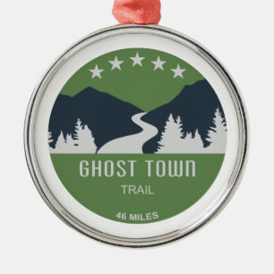 Ghost Town Trail Pennsylvania Metal Tree Decoration