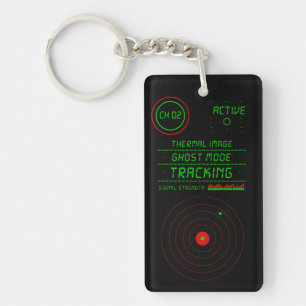 Ghost Tracker Radar Paranormal Scanner Display Art Key Ring