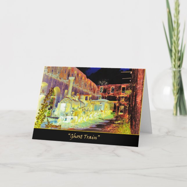 "Ghost Train" Greeting Cards (Front)