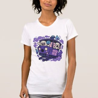 Ghost Train Party – Kawaii Spirits on Board T-Shirt