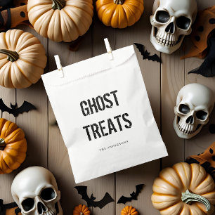 Ghost Treats Happy Halloween Favour Bags