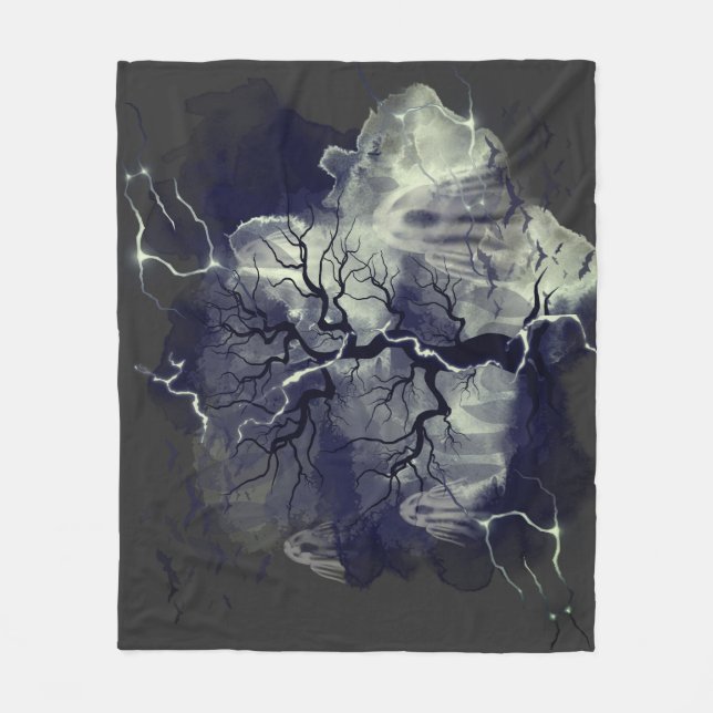 Ghost tree fleece blanket (Front)
