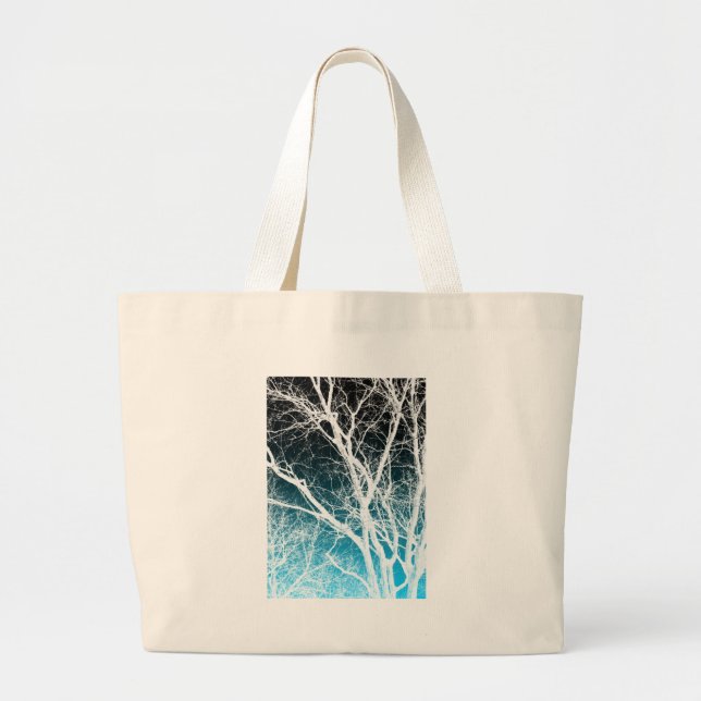 ghost tree large tote bag (Front)