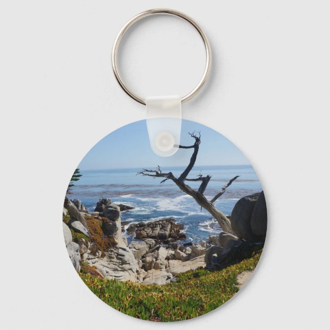 Ghost Tree – Scenic 17 Mile Drive #2 Keychain (Front)